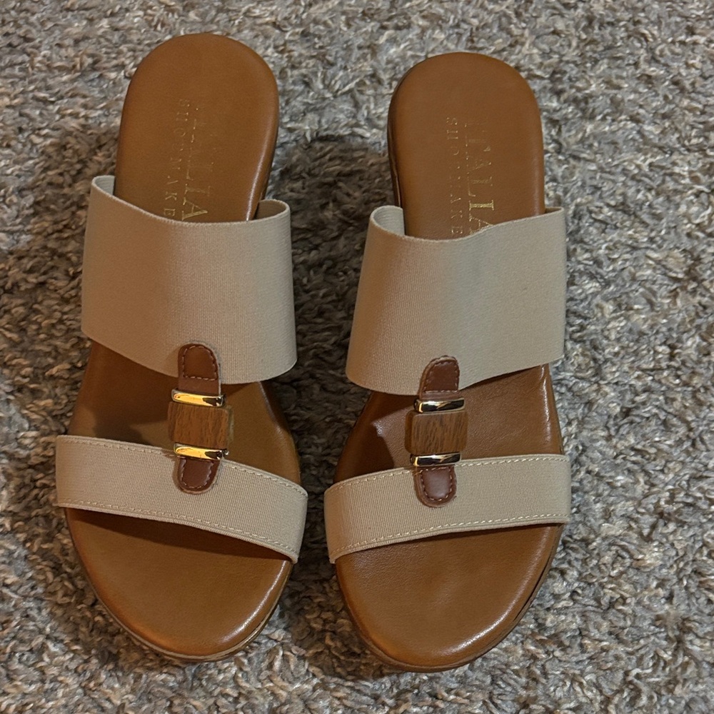 Tan and Brown Sandals